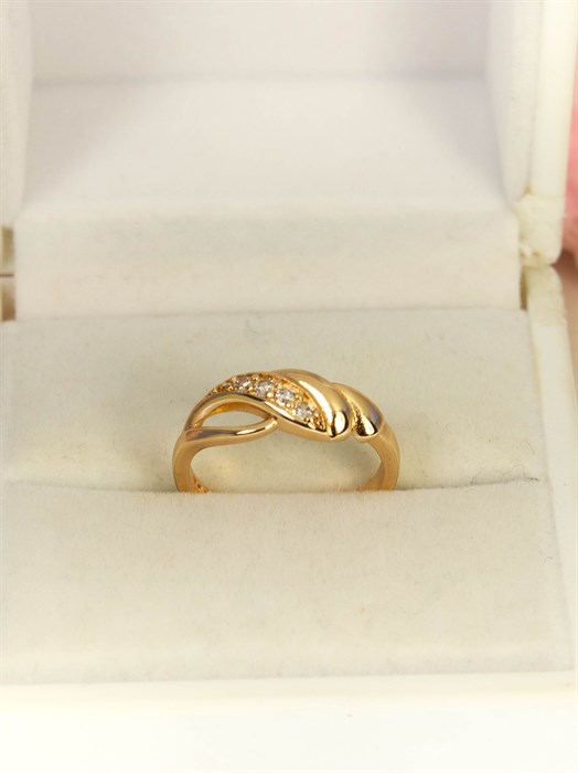 Кольцо из дубайского золота "Бритни" - фото 101048