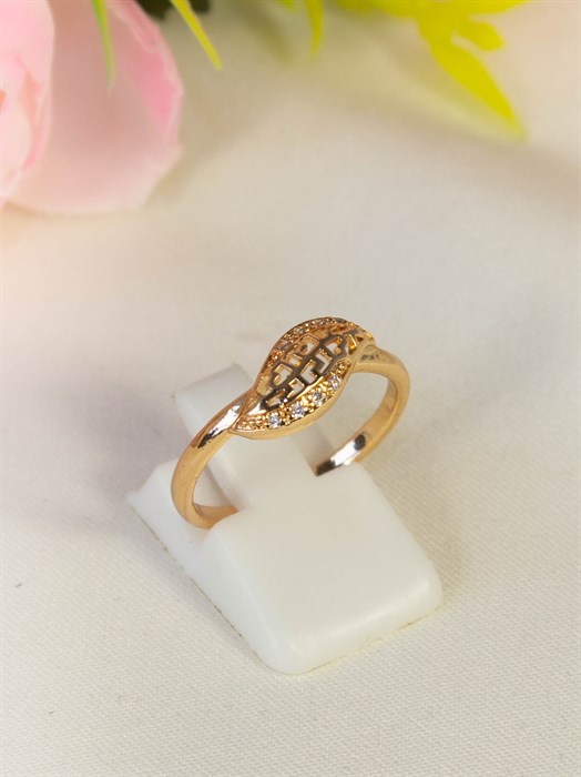 Кольцо из дубайского золота "Клоэ" - фото 101106
