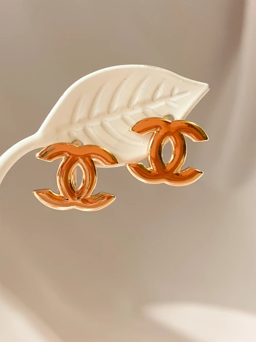 Серьги "Шанель gold" (Г2) 15416