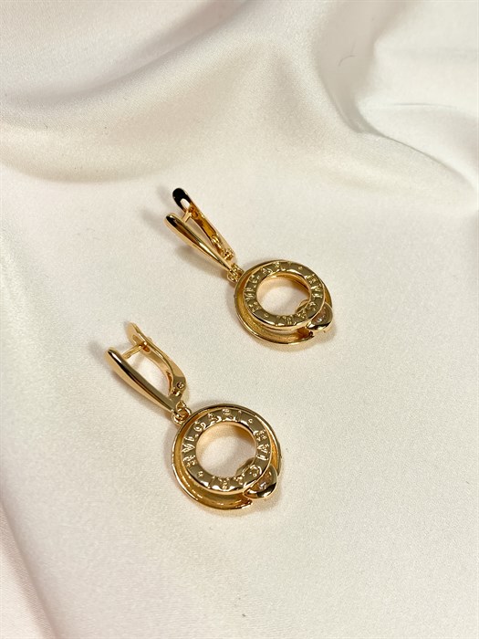 Серьги "Bulgari gold" (Д7) цена 950 руб. в интернет-магазине бижутерии ...
