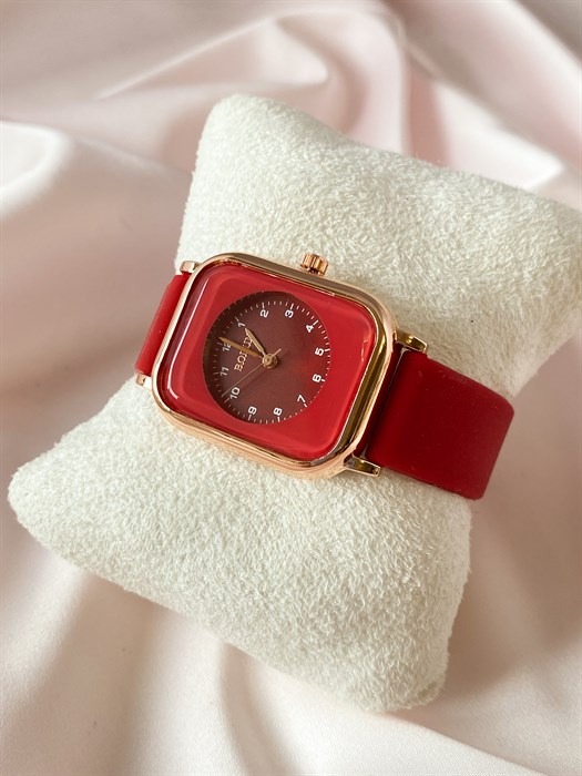 Женские часы "Red time" - фото 110868