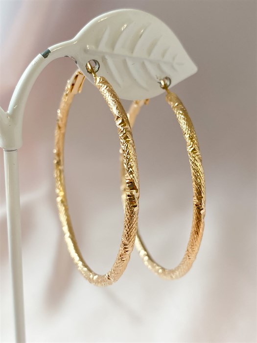Серьги-кольца "Блеск золота" (Г9) - фото 117217