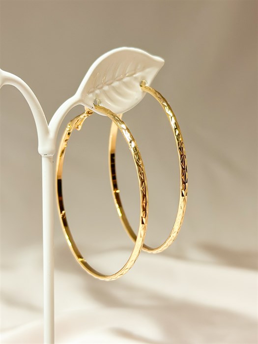 Серьги-кольца "Африканская царица" 6,0 (Д9) 16795 - фото 118255