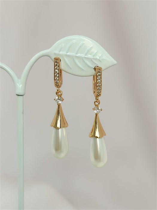 Серьги "Нежный жемчуг" (Г5) 19550 - фото 141774