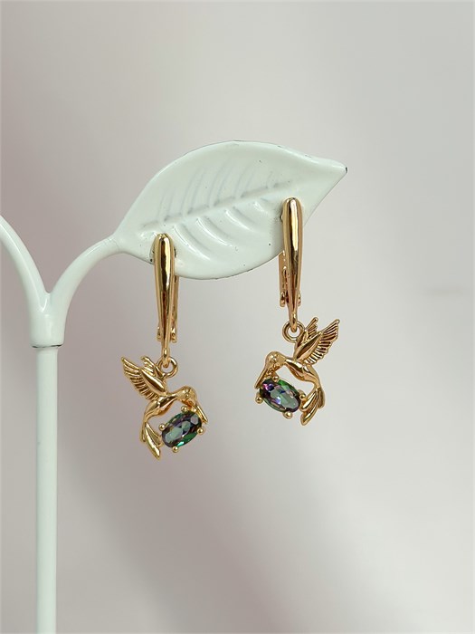 Серьги "Птичий полёт" (А3) 19583 - фото 141921