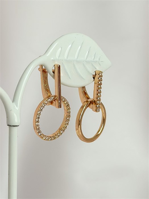 Серьги "Нежный союз" (Г2) 19586 - фото 141933