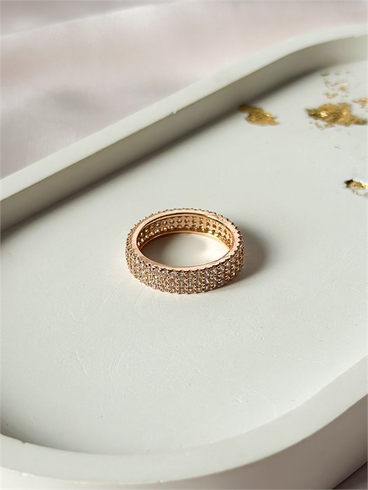 Кольцо "Кристальная дорожка" 19599