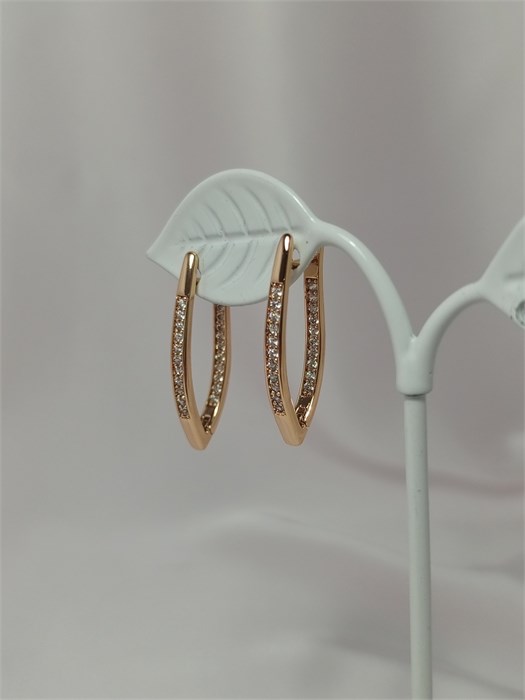 Серьги "Кристальные линии" (Г2) 19610