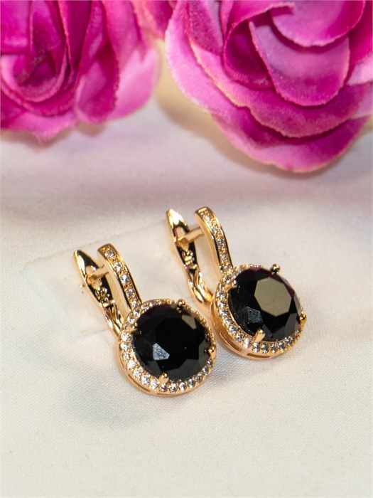 Серьги "Агатовое солнце" (А4) 19654