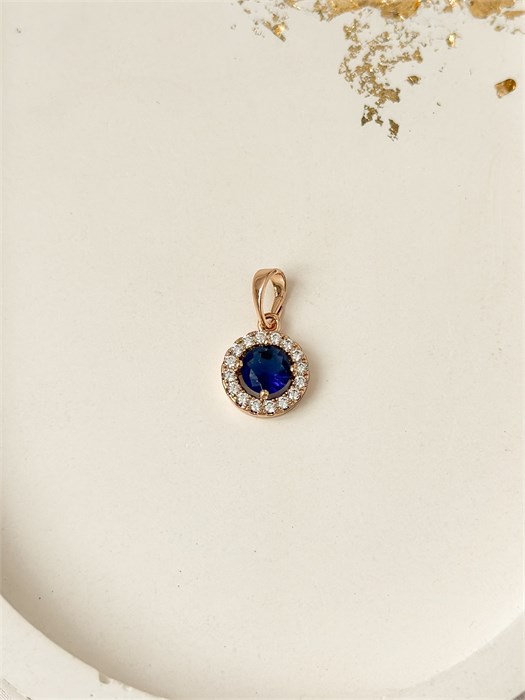 Кулон "Сапфировые блики" 19685