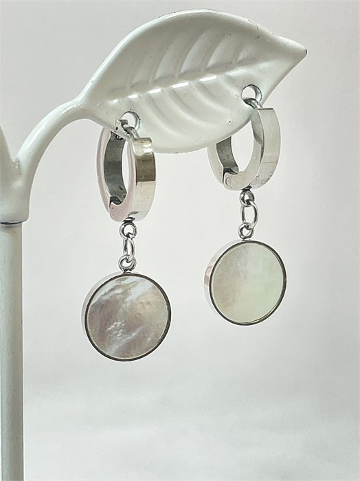 Серьги "Перламутровые сны" (А7) 19738