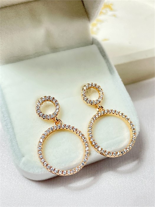 Серьги "Золотая нежность" 19747