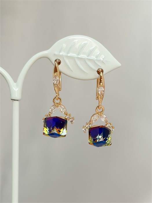 Серьги "Нежные переливы" (А6) 19754