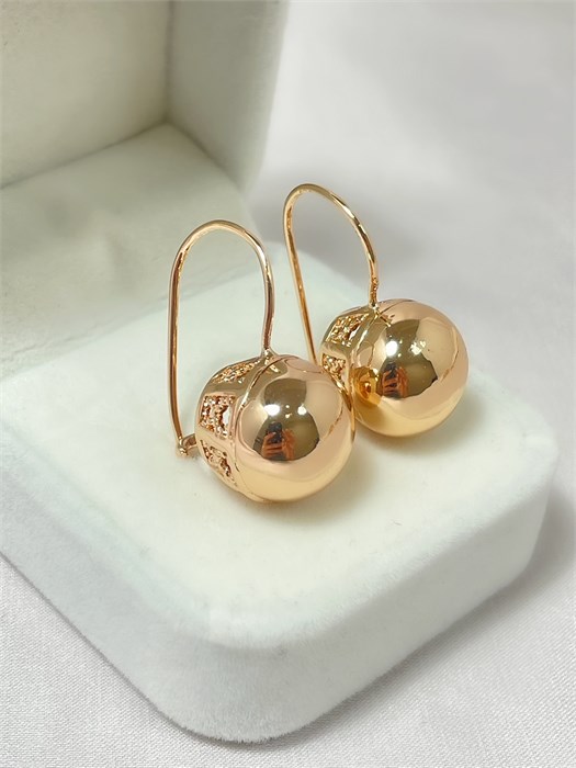 Серьги-шары  "Счастье" (А1) 19807