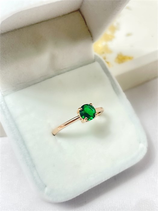 Кольцо  "Изумрудная песня" 19820