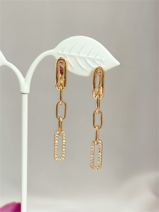 Серьги "Изящные звенья" 19885