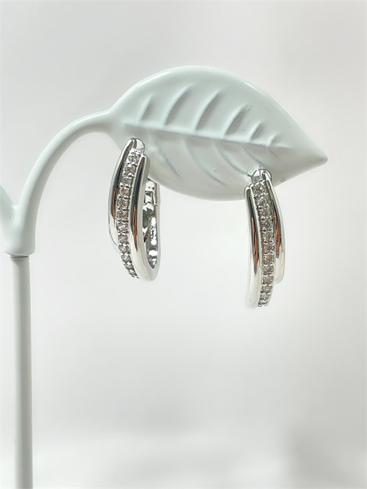 Серьги "Серебристое мерцание" 20066