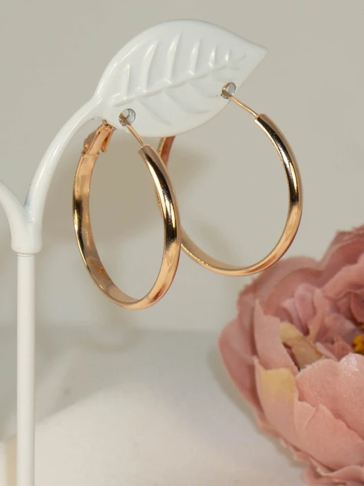 Серьги-кольца "Золото Африки" 3,0 см (Д6) 14175
