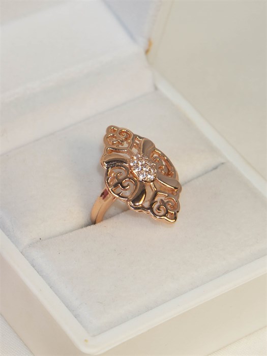 Кольцо из дубайского золота "Фрида" - фото 98912