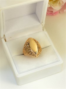 Кольцо из дубайского золота "Роскошь золота"