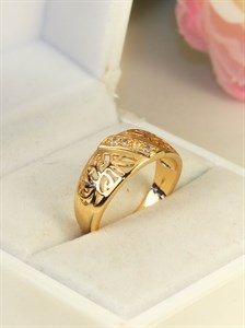 Кольцо из дубайского золота "Ариана"