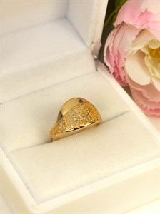 Кольцо из дубайского золота "Василиса"