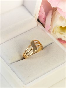 Кольцо из дубайского золота "Лесли"