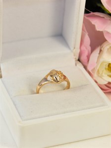 Кольцо из дубайского золота "Роуз"