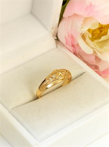 Кольцо из дубайского золота "Флоранс"
