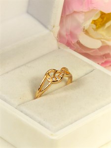 Кольцо из дубайского золота "Ариэлла"