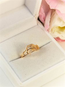 Кольцо из дубайского золота "Шейна"
