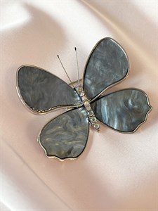 Брошь "Серебряная бабочка" (И3) 