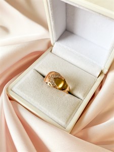 Кольцо из Дубайского золота"Невероятный блеск"