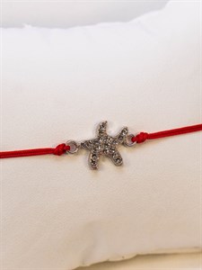 Красная нить "Морская звезда" (Серебро) (Б10)   