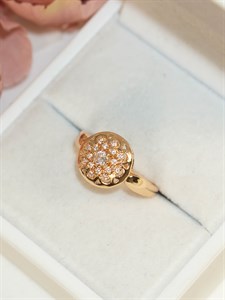 Кольцо "Золотая снежинка" 