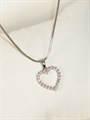Колье "Кристальное сердце" (серебро) (И3) 14511