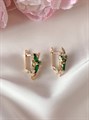 Серьги "Соцветие изумруда" (Б10) 14616