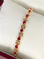 Браслет  "Рубиновое море" (Д10) 9002