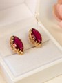 Серьги "Рубиновая сказка" (Б6) 14710