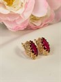 Серьги "Рубиновая сказка" (Б6) 14710