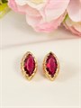 Серьги "Рубиновая сказка" (Б6) 14710