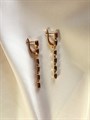 Серьги "Элегантный гранат" (А6) 14723