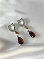 Серьги "Рубиновый вечер" (А11) 14879
