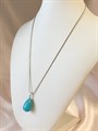 Кулон "Капля бирюзы" 15240