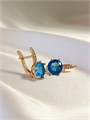 Серьги "Топазовый огонек" (В7) 15270