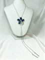 Колье "Синий цветок" (И1) 15312