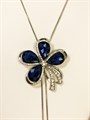 Колье "Синий цветок" (И1) 15312