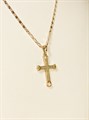 Кулон  из дубайского золота "Крестик" 15326
