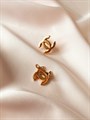 Серьги "Шанель gold" (Г2) 15416