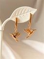 Серьги "Золотые колибри" (Г11)  - фото 107487
